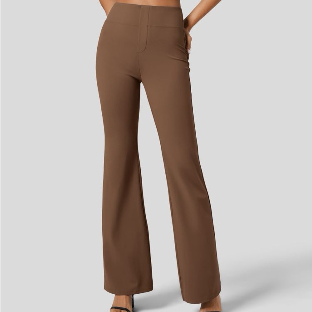 HALARA Brown Boot Cut Pants
